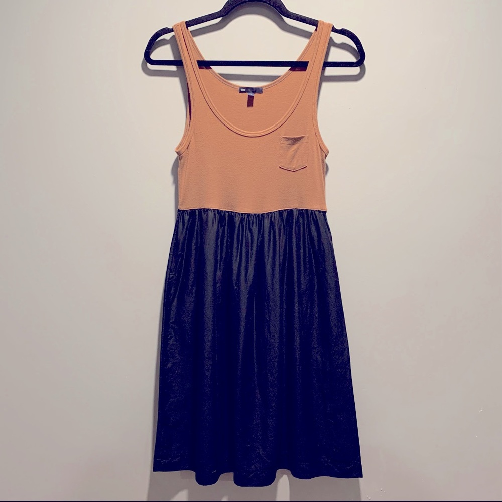 Gap - Brown and black color block dress